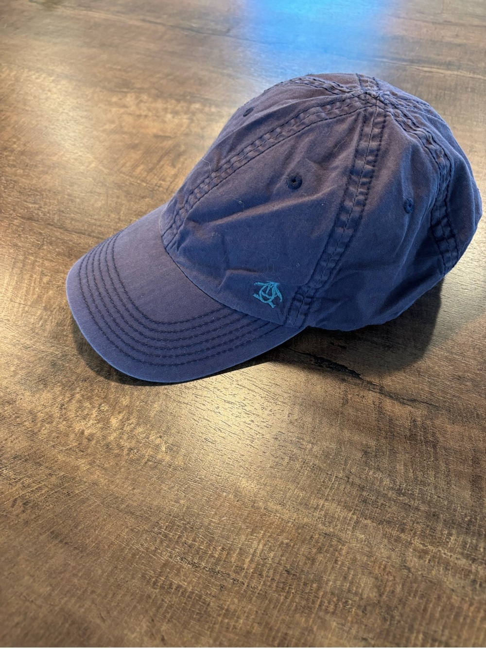 Original Penguin Navy Blue Baseball Cap with Teal Logo